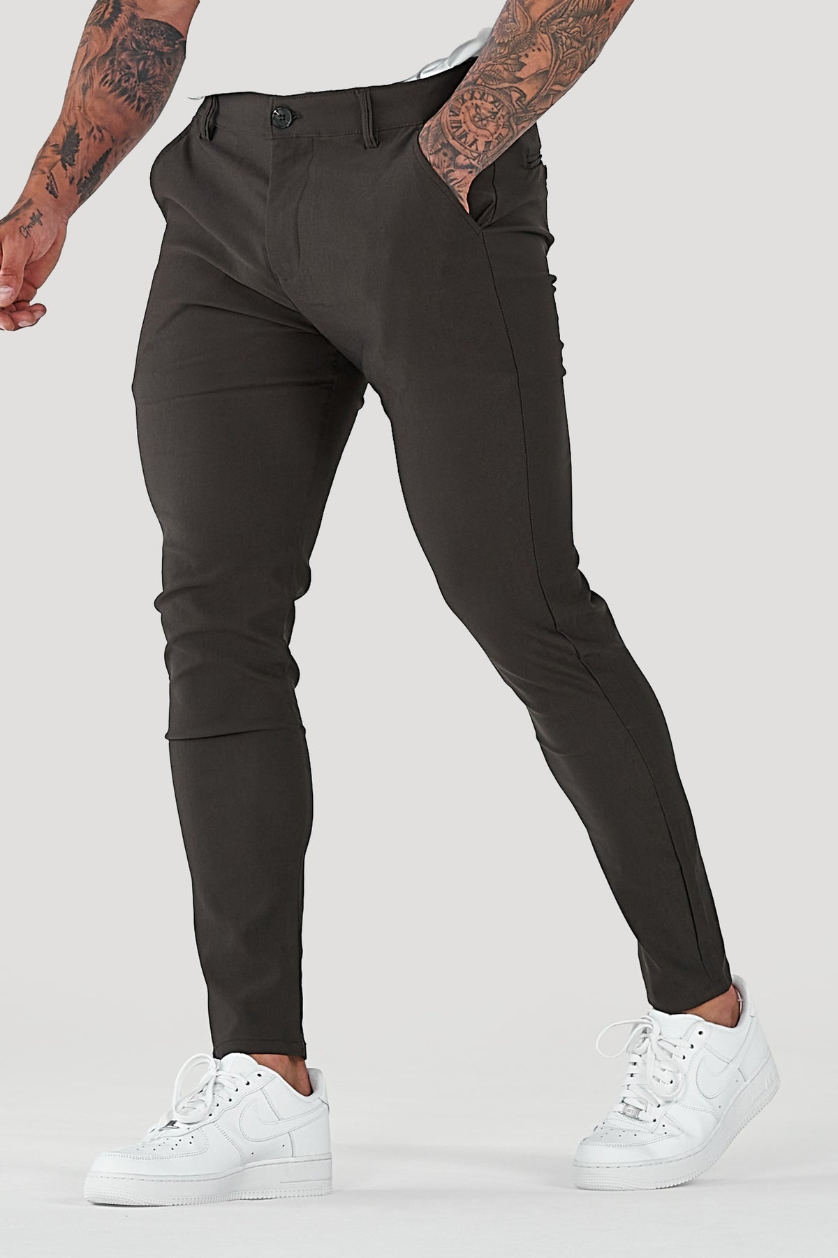 Herren Hose Slim Fit Freizeit schmaler Knöchel