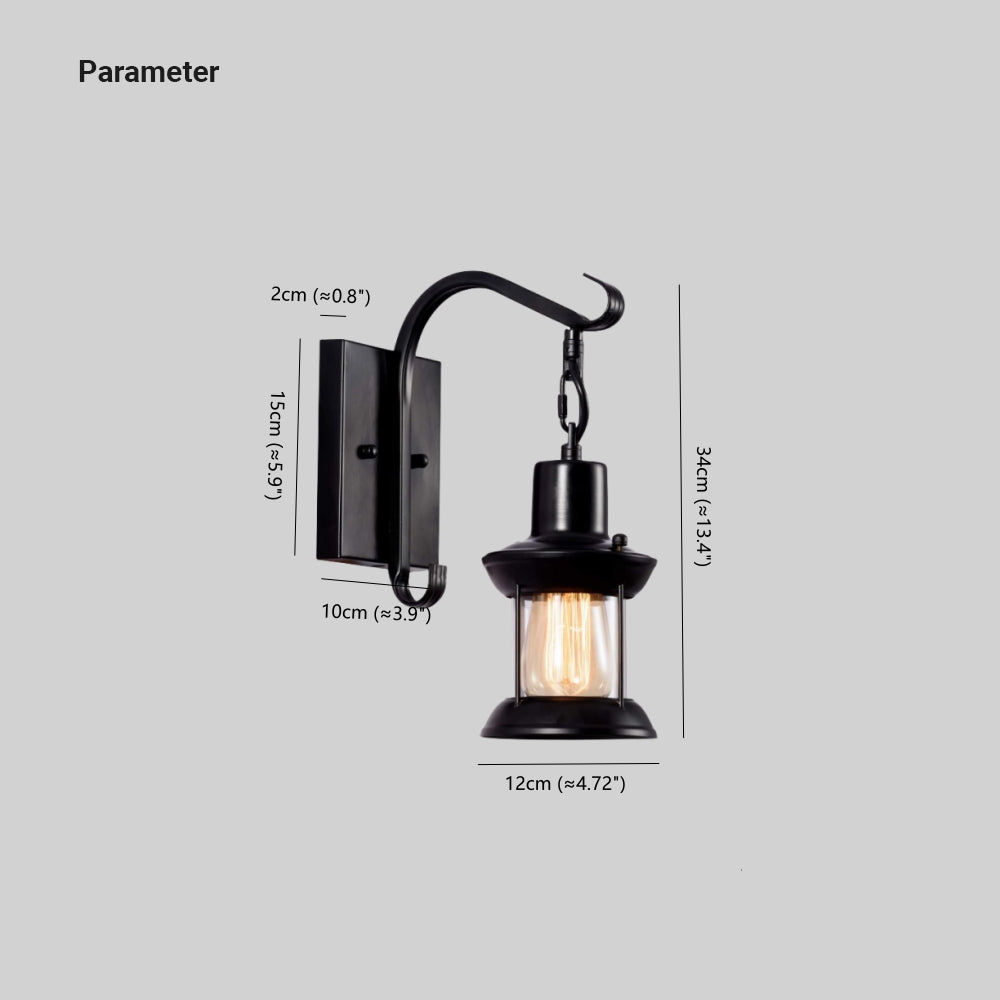 Wandleuchte Retro Industrie Stil 1-flammig für Innenbereich
