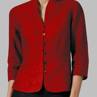 Damen Langarmbluse Regular Fit Business Stehkragen Minimalistisch