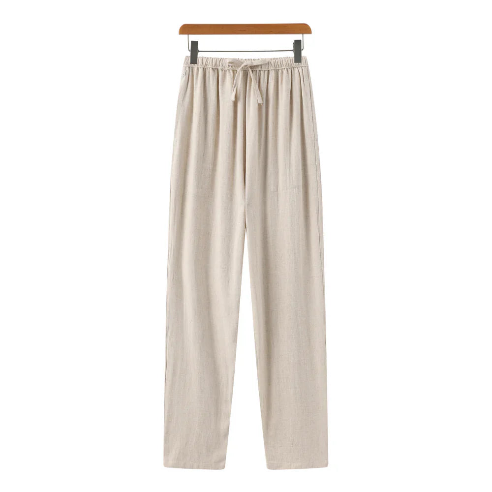 Leinenhose Damen | Slim Fit Hose aus Leinen mit Bequemer Passform | Ideal für Trendige Outfits 0