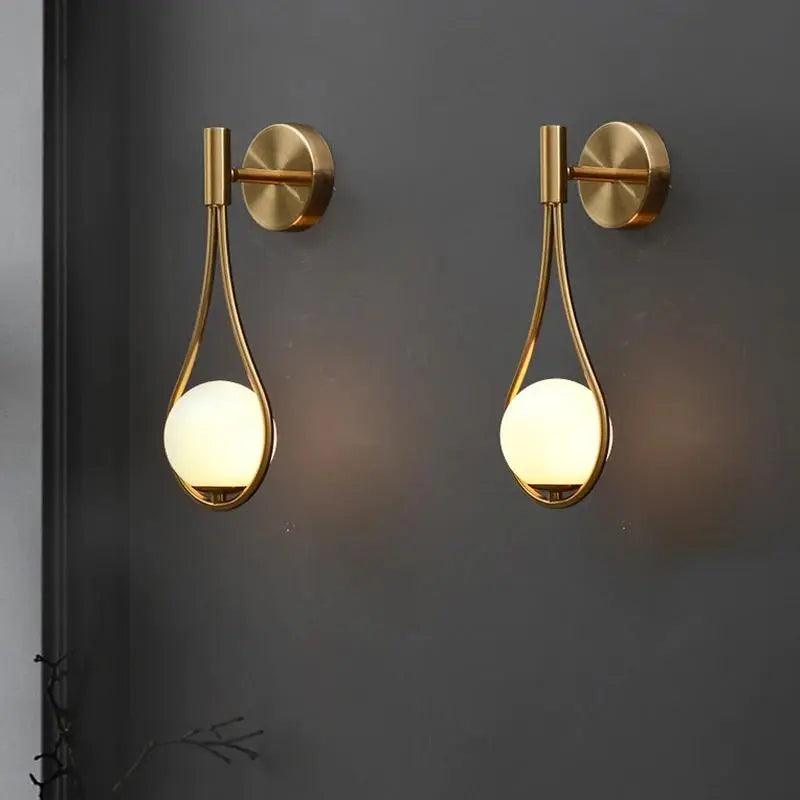 Wandleuchte Skandinavisch Minimalistisch Wohnzimmer Schwarz Gold