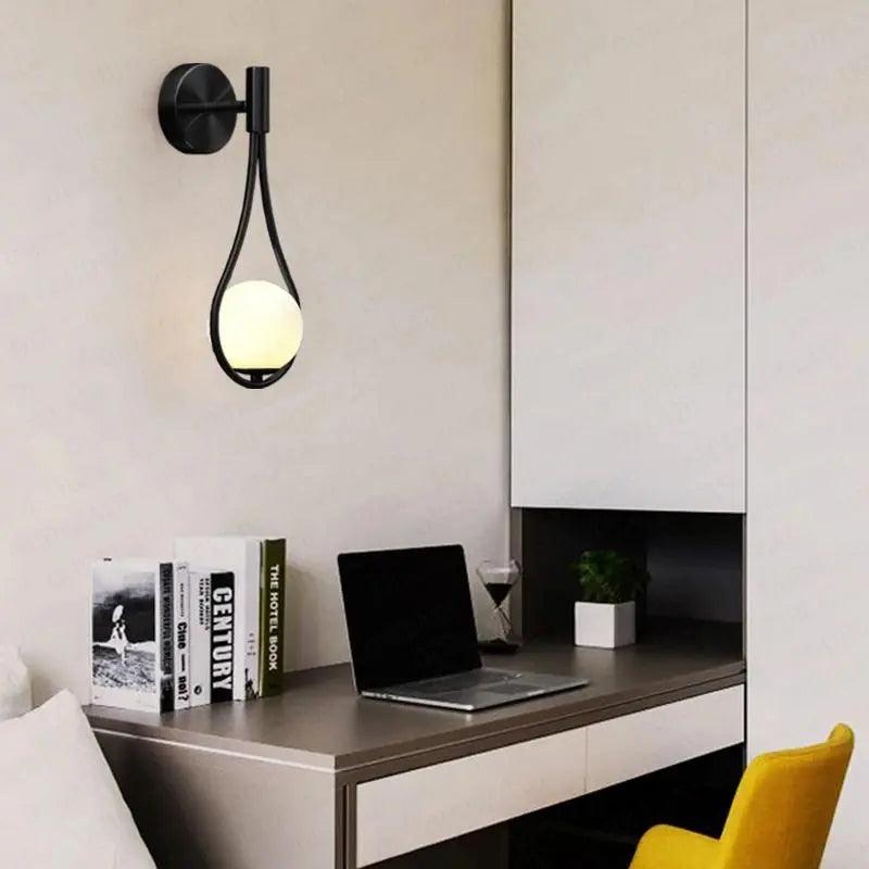 Wandleuchte Skandinavisch Minimalistisch Wohnzimmer Schwarz Gold