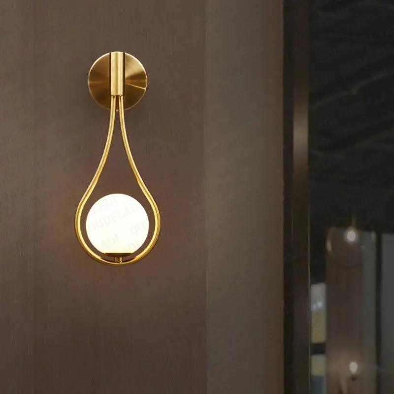 Wandleuchte Skandinavisch Minimalistisch Wohnzimmer Schwarz Gold