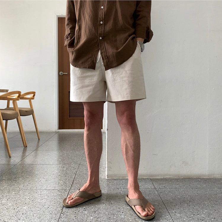 Luftige Kurze Hosen Herren | Leinenshorts mit Verstellbarem Kordelzug | Bequeme Freizeitmode für Sommer-Tage 2