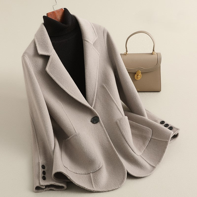 Damen Wollblazer Slim Fit Business Elegant
