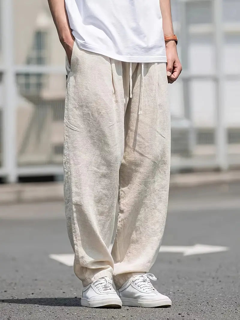 Herren Baggy Stoffhose für lässige Anlässe