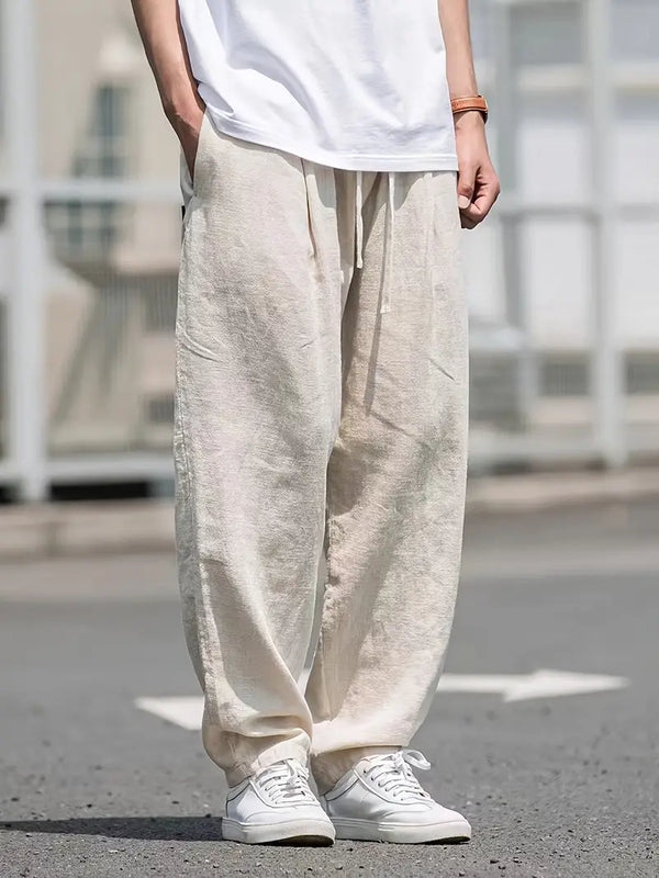 Herren Baggy Stoffhose für lässige Anlässe