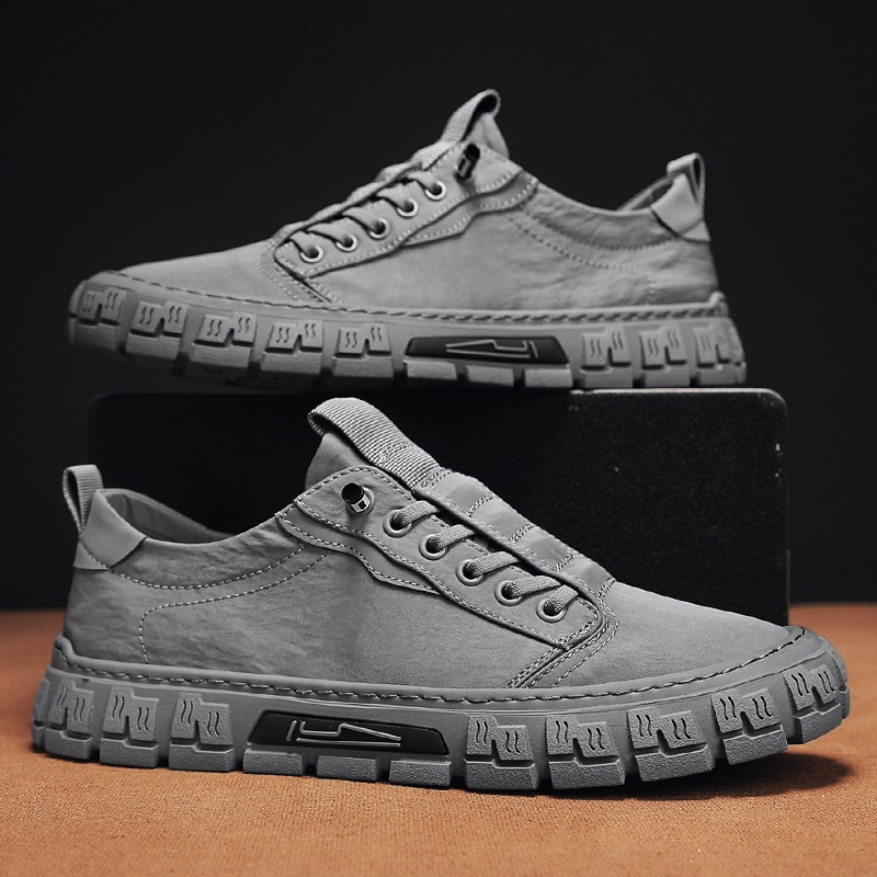 Sneaker Herren Regular Fit Freizeit samtartiges Canvas