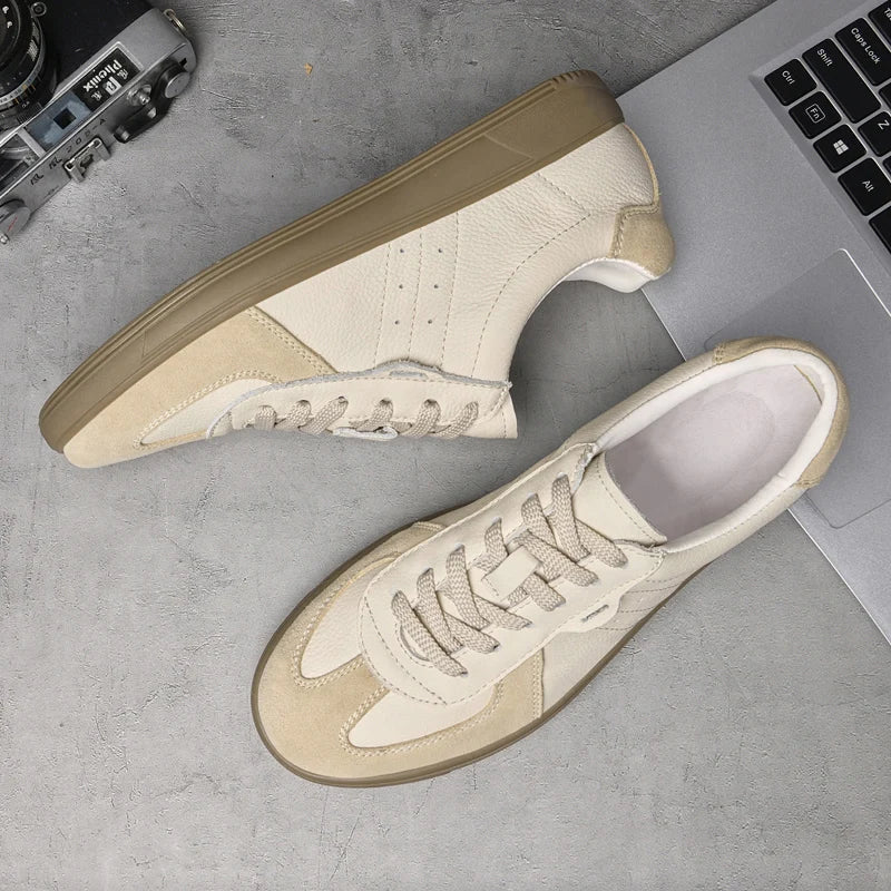 Sneaker Herren Slim Fit Casual aus veganem Leder