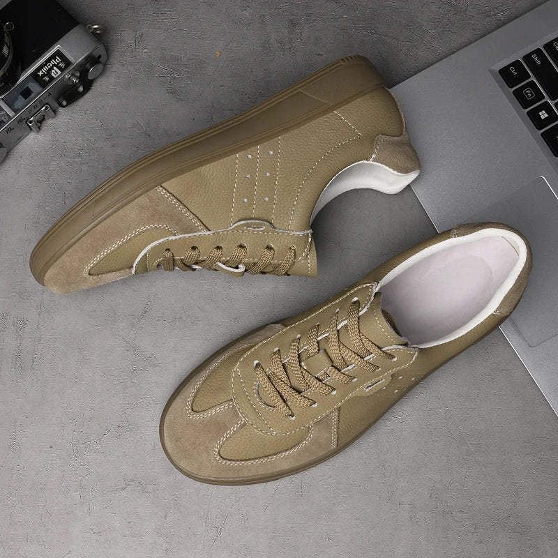 Sneaker Herren Slim Fit Casual aus veganem Leder