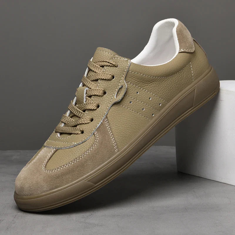 Sneaker Herren Slim Fit Casual aus veganem Leder