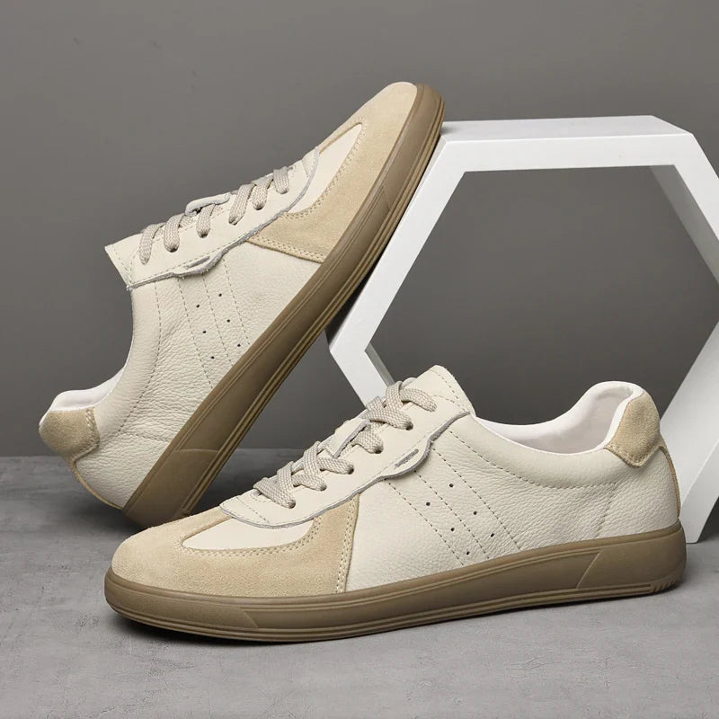 Sneaker Herren Slim Fit Casual aus veganem Leder