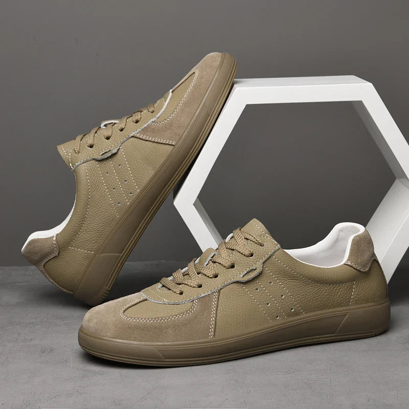 Sneaker Herren Slim Fit Casual aus veganem Leder