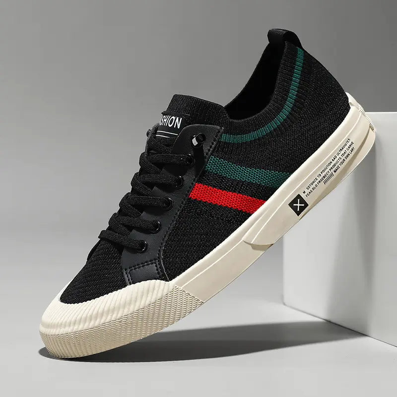 Sneaker Herren Retro Streifen Minimalistisch Freizeit