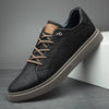 Sneaker Herren Regular Fit Freizeit aus veganem Leder
