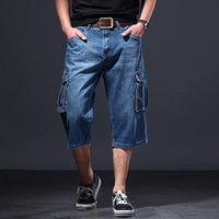 Cargo-Shorts Herren Relaxed Fit Freizeit