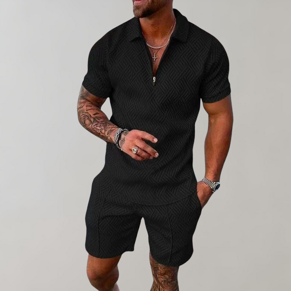 Mano | Zweiteiliges Sommer-Set für Herren mit Atmungsaktivem Material | Stilvolles Ensemble für Komfort und Eleganz 0
