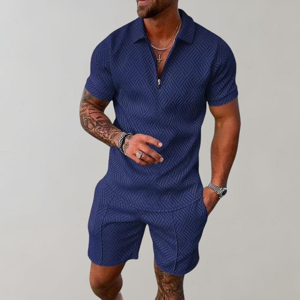 Mano | Zweiteiliges Sommer-Set für Herren mit Atmungsaktivem Material | Stilvolles Ensemble für Komfort und Eleganz 1