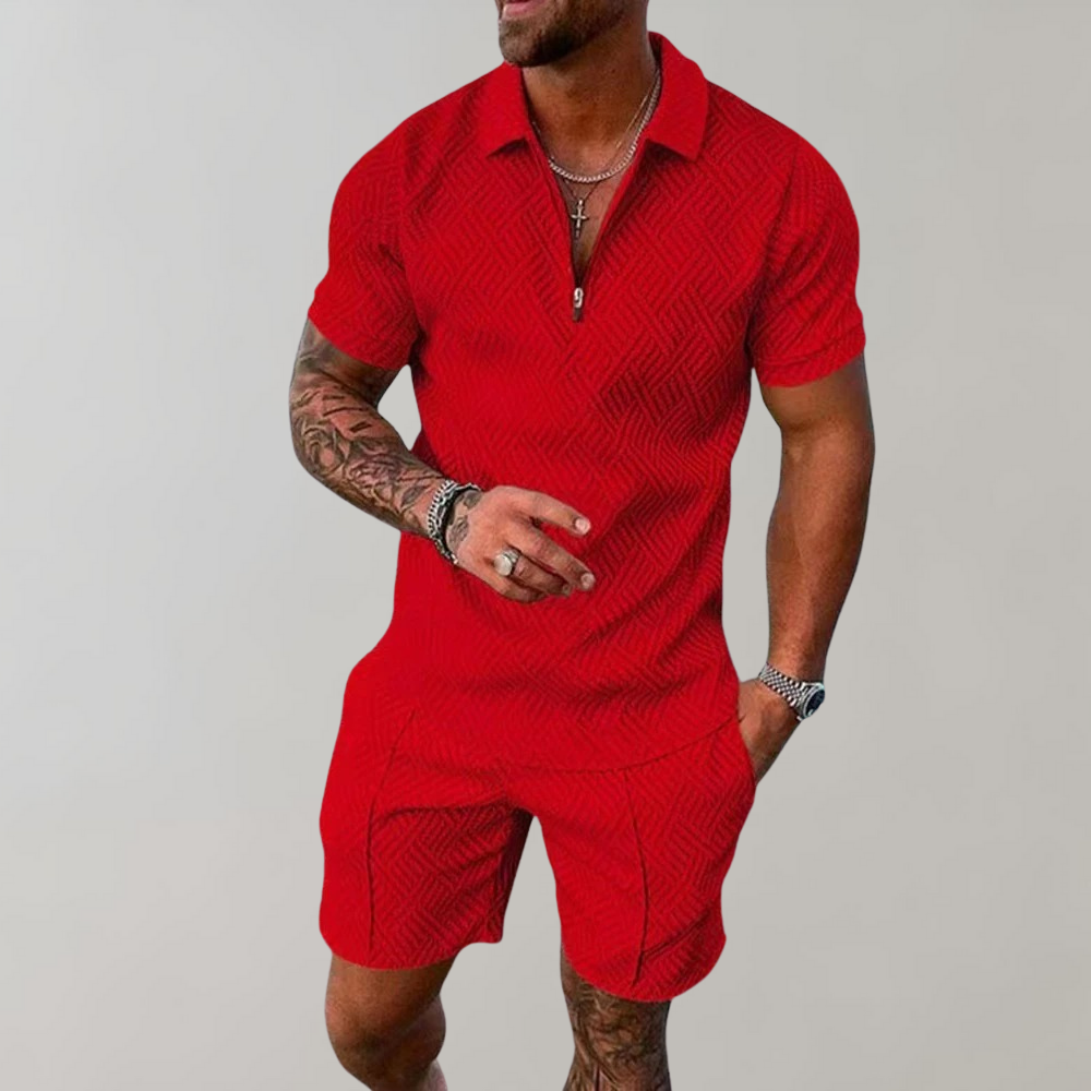 Mano | Zweiteiliges Sommer-Set für Herren mit Atmungsaktivem Material | Stilvolles Ensemble für Komfort und Eleganz 3