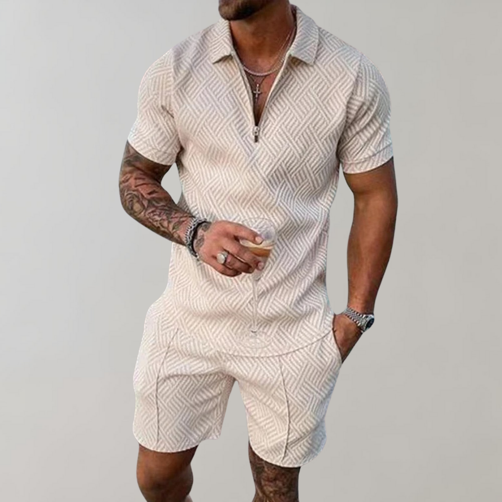 Mano | Zweiteiliges Sommer-Set für Herren mit Atmungsaktivem Material | Stilvolles Ensemble für Komfort und Eleganz 4