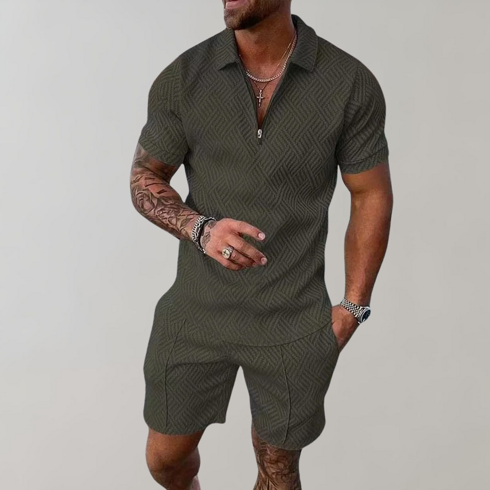 Mano | Zweiteiliges Sommer-Set für Herren mit Atmungsaktivem Material | Stilvolles Ensemble für Komfort und Eleganz 5