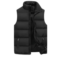 Gilet matelassé sans manches pour hommes avec poches zippées