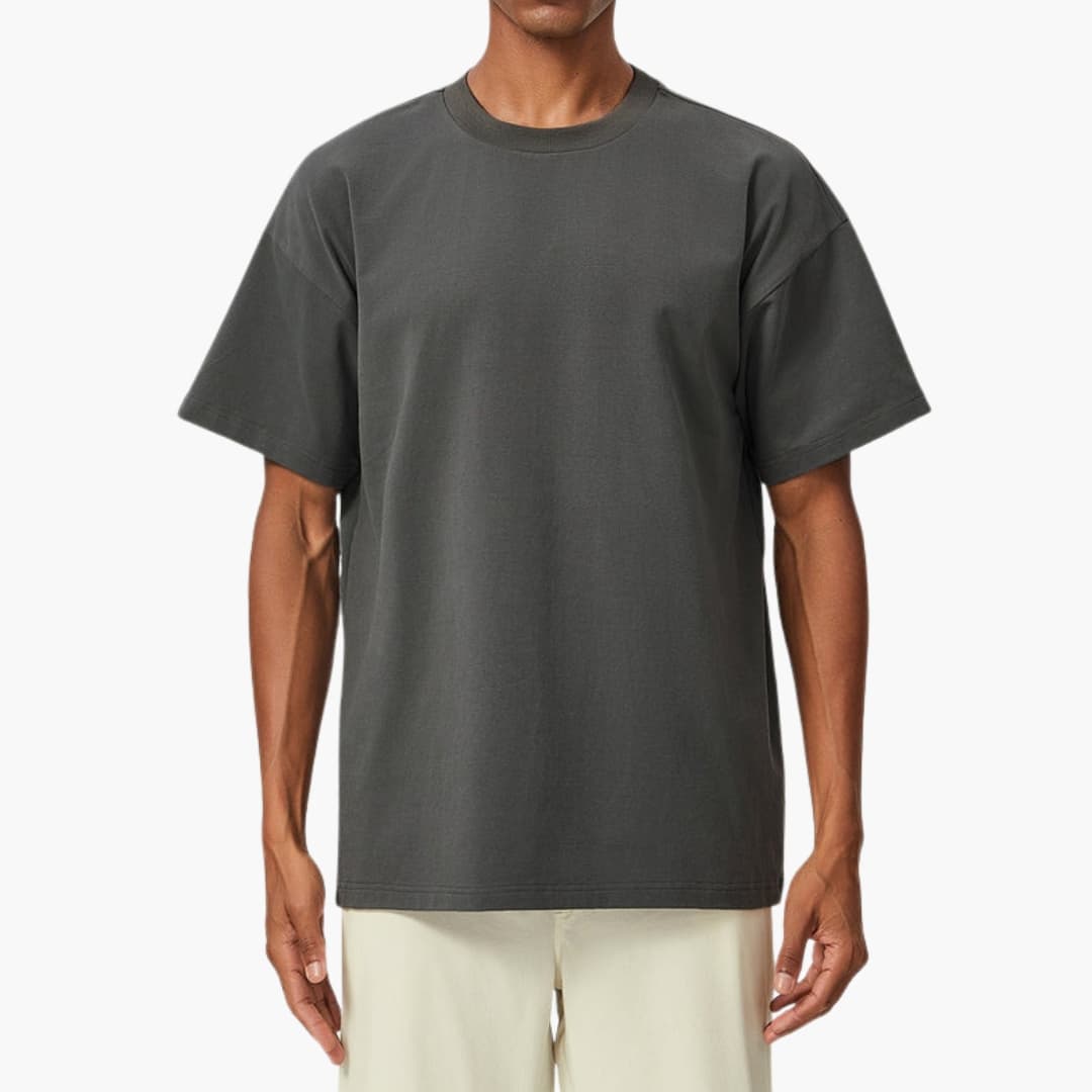 Herren Oversize T-Shirt mit kurzem Arm und Rundhalsausschnitt