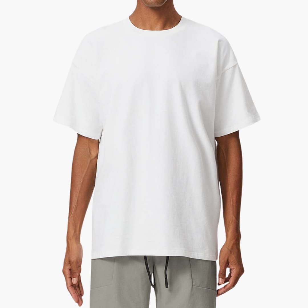 Herren Oversize T-Shirt mit kurzem Arm und Rundhalsausschnitt