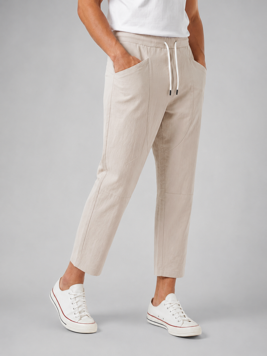 Herren Jogginghose Relaxed Fit Freizeit mit Kordelzug
