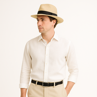 Herren Panama-Hut Handgemacht Sommer Freizeit Smart Casual