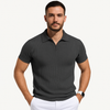 Herren Muskel-Fit Polo-Shirt Smart Casual Freizeit