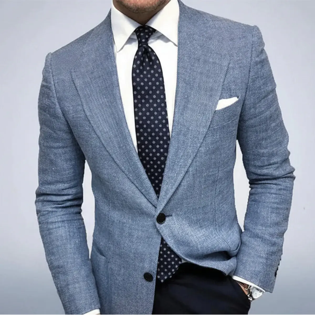 Maßgeschneiderter Herrenblazer Slim Fit Business Elegant