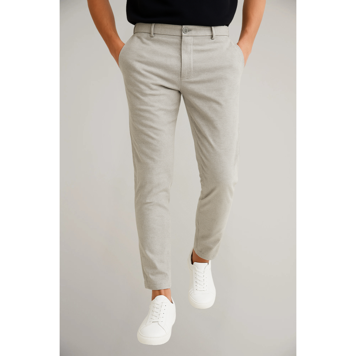 Herren Slim Fit Maßanzug-Hose Business Classic