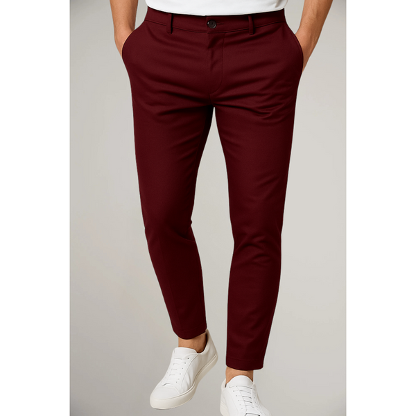Herren Slim Fit Maßanzug-Hose Business Classic