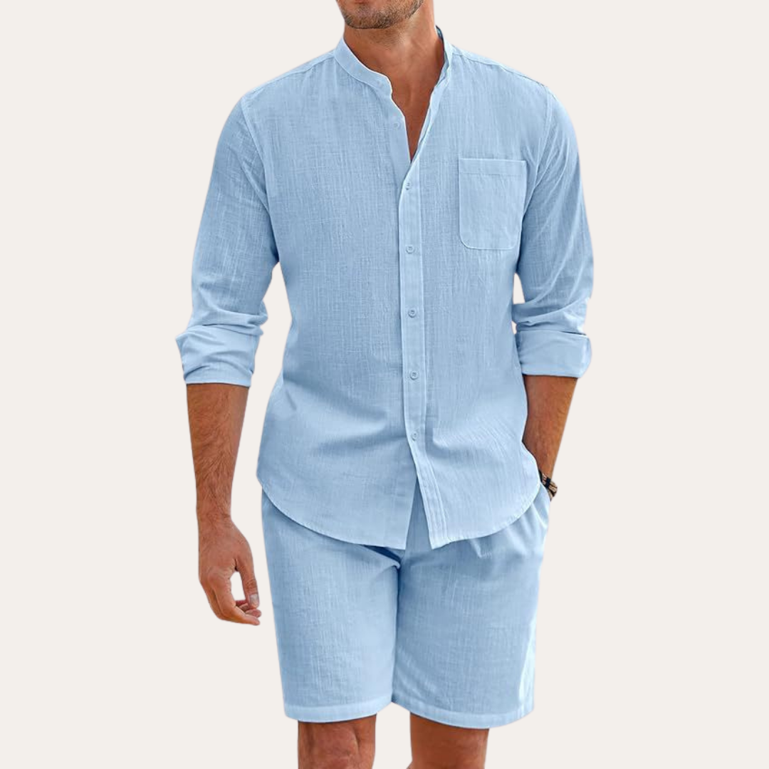 Herren Zwei-Teiliges Set Relaxed Fit Freizeit