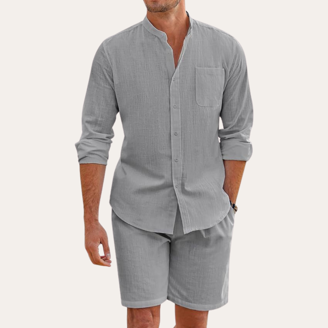 Herren Zwei-Teiliges Set Relaxed Fit Freizeit