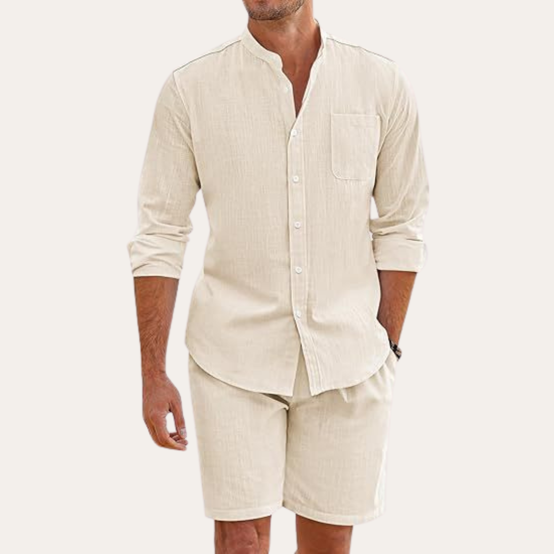 Herren Zwei-Teiliges Set Relaxed Fit Freizeit