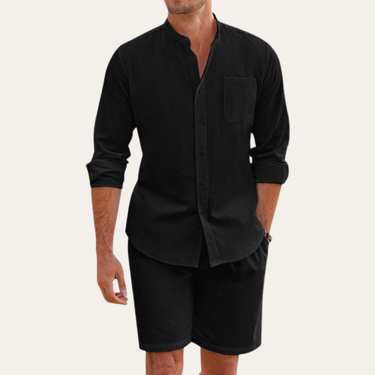 Herren Zwei-Teiliges Set Relaxed Fit Freizeit