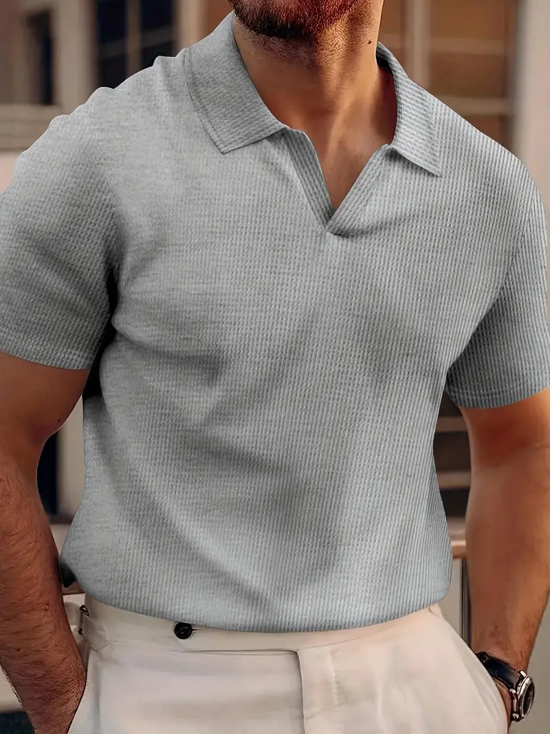 Ralphie | Herren Poloshirt Kurzarm Regular Fit Casual mit Rippenstruktur