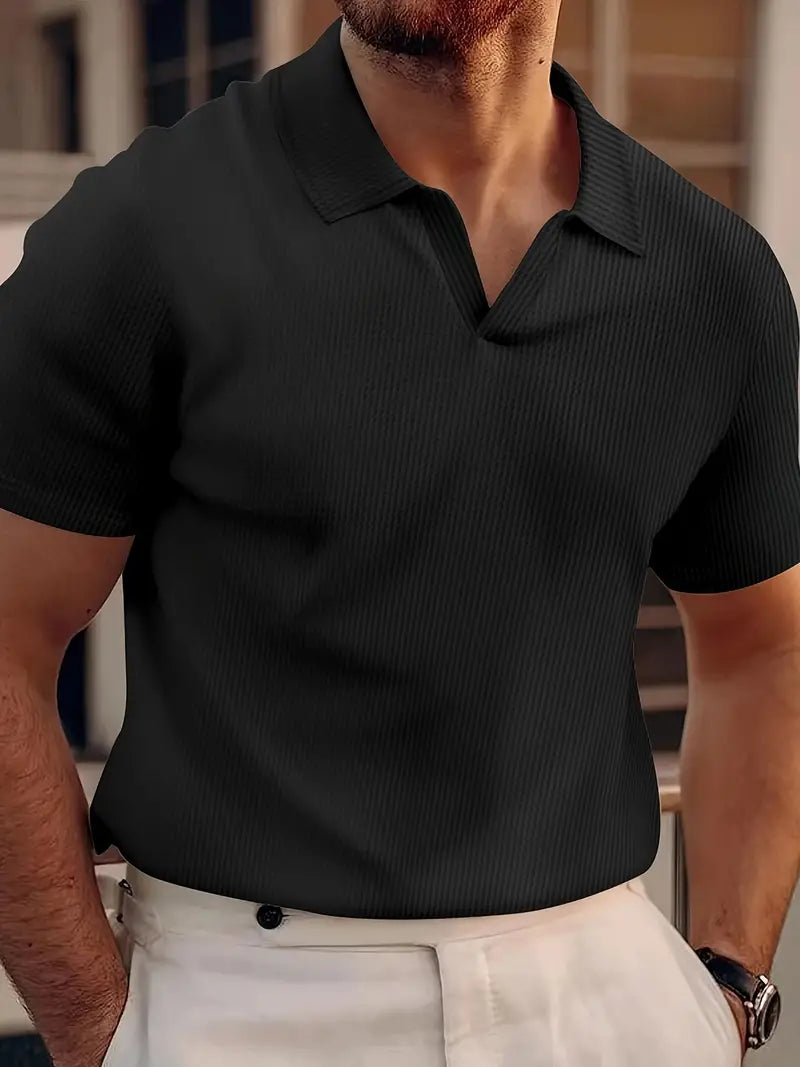 Ralphie | Herren Poloshirt Kurzarm Regular Fit Casual mit Rippenstruktur