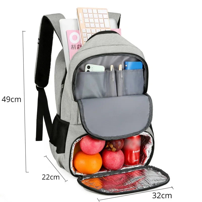 Reiserucksack mit Laptopfach und isoliertem Lunchfach für Herren