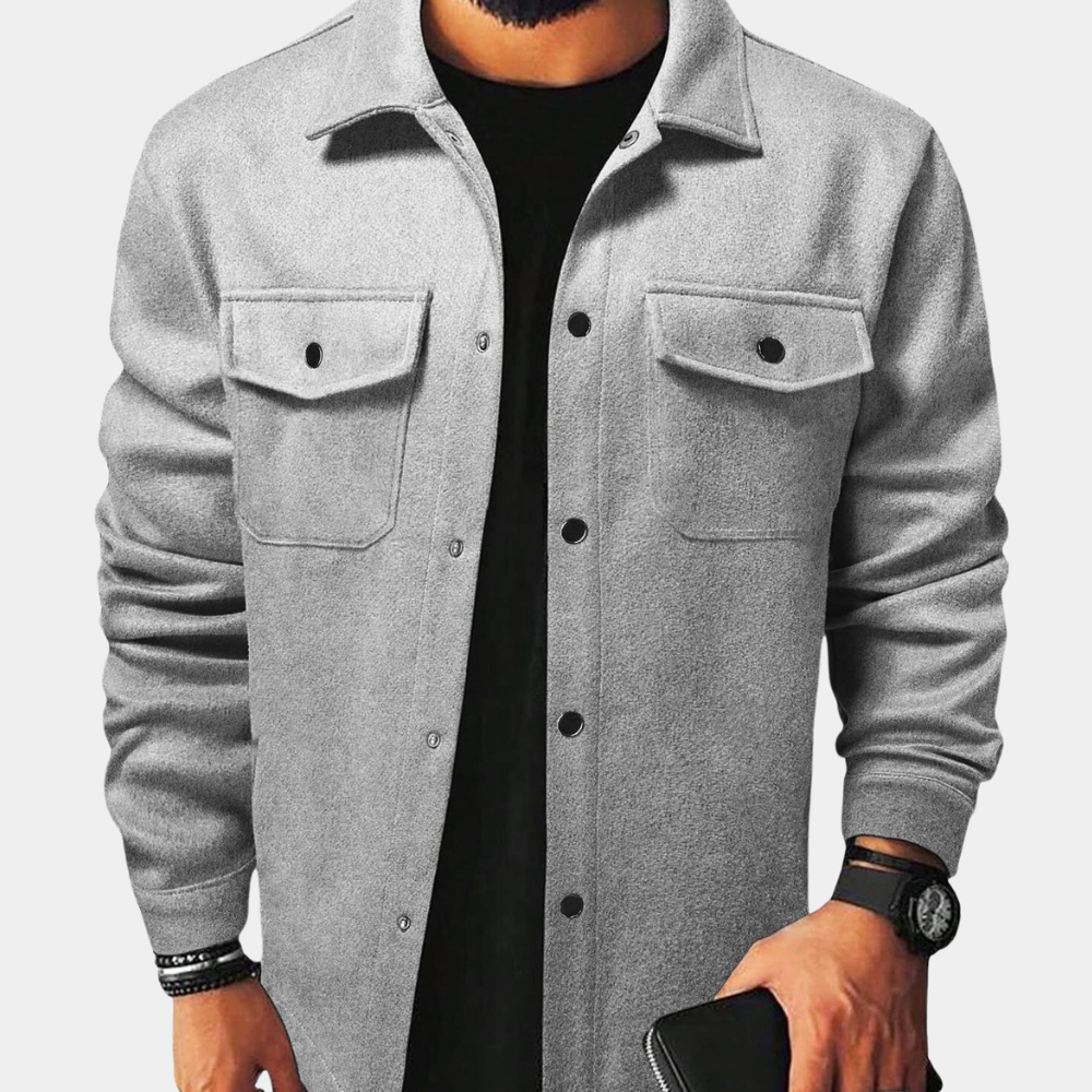 Moderne Herren Jacke | Sommerjacke mit Brusttaschen | Bequem und Stilvoll für Vielseitige Anlässe 0