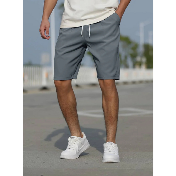 Shorts Herren Sommer Elastischer Bund Kordelzug Sport