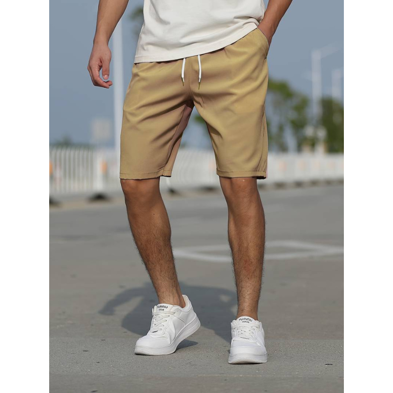 Moderne Kurze Hosen Herren | Niedrige Leibhöhe mit Kordelzug | Bequeme Passform für Alltag und Freizeit 4