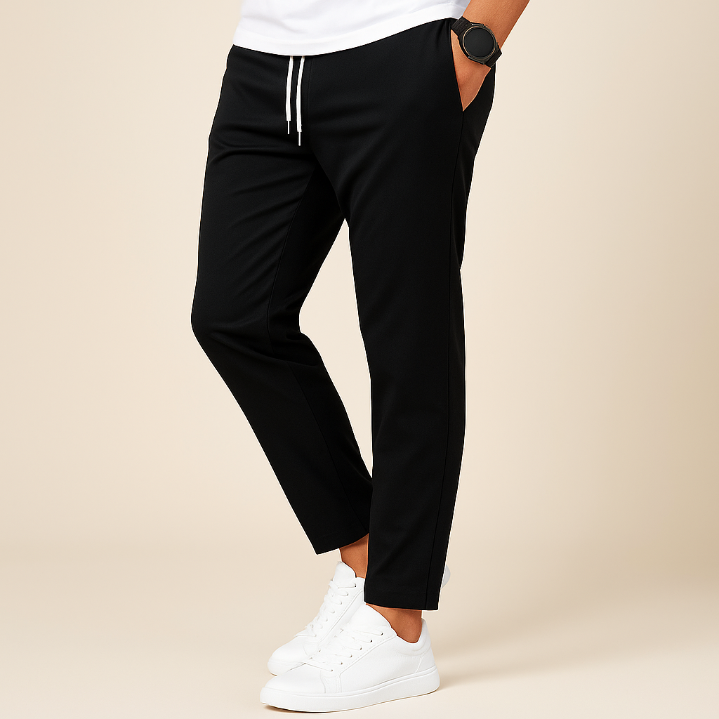 Moderne Slim-Fit-Hose für Herren mit Kordelzug | Bequeme Freizeit- und Sporthose