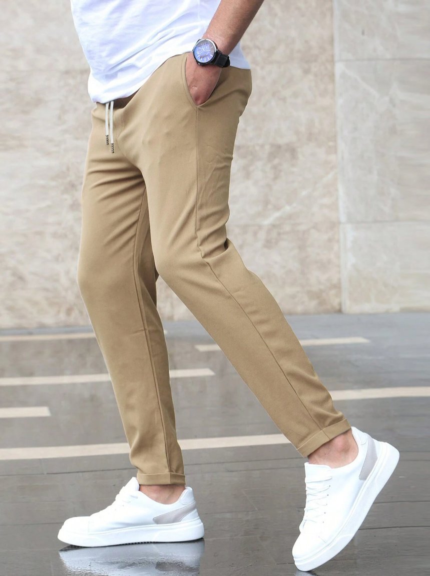 Moderne Slim Fit Herrenhose mit Kordelzug | Bequeme Passform für Alltag 4