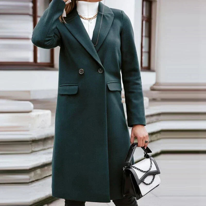Elisa I Damenmantel Regular Fit Lang Freizeit und Business