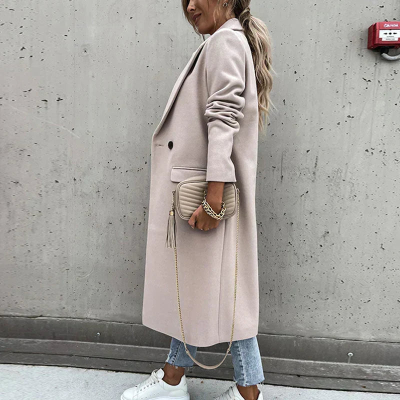 Elisa I Damenmantel Regular Fit Lang Freizeit und Business