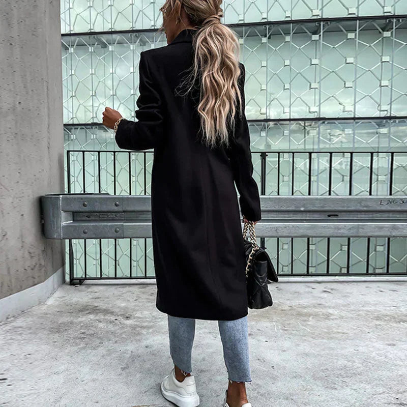 Elisa I Damenmantel Regular Fit Lang Freizeit und Business