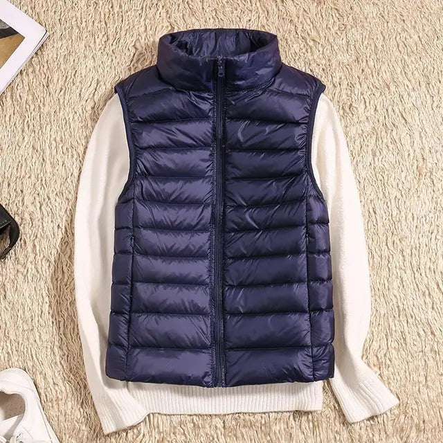 Damen Pufferweste Regular Fit Freizeit Ultraleicht